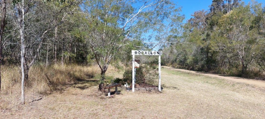 Shows the Borallon station marker